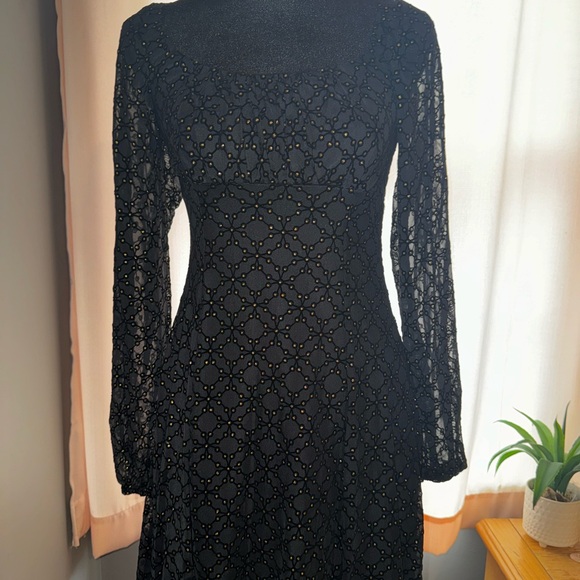 Lily Rose Black Ruffled Sheath Dress - Picture 3 of 7